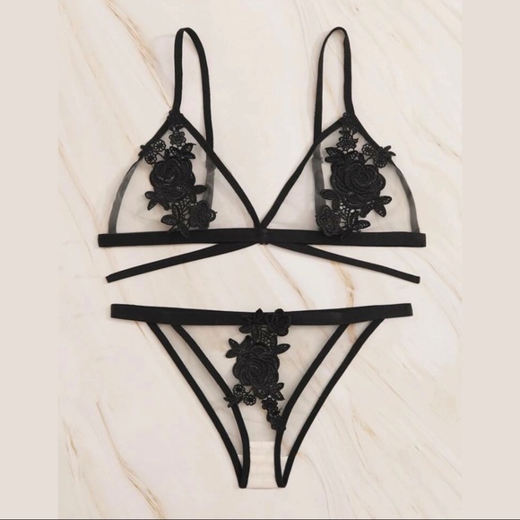 Black Lingerie Set Lingerie Set | 2 for $20‼️ | - Picture 1 of 5